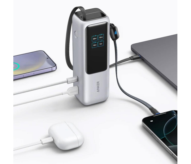 Anker Powerbank 25000mAh 165W Built-In USB-C Retractable Cable - 1371540 - zdjęcie 3